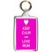 Keep Calm and Love Mum - Double Sided - Large Keyring
