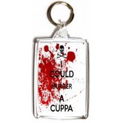 I Could Murder a Cuppa - Double Sided - Large Keyring