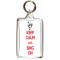 Keep Calm and Sing On - Double Sided - Large Keyring