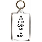 Keep Calm I'm a Nurse - Double Sided - Large Keyring