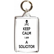 Keep Calm I'm a Solicitor - Double Sided - Large Keyring