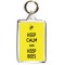 Keep Calm and Keep Bees - Double Sided - Large Keyring