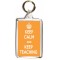 Keep Calm and Keep Teaching - Double Sided - Large Keyring