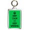 Keep Calm and Keep Weeding - Double Sided - Large Keyring