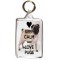 Keep Calm and Love Pugs - Double Sided - Large Keyring