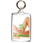 Keep Calm I'm a Physiotherapist - Double Sided - Large Keyring