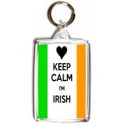 Keep Calm I'm Irish - Double Sided - Large Keyring