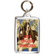 Love English Springers - Double Sided - Large Keyring