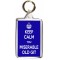 Keep Calm You Miserable Old Git - Double Sided - Large Keyring
