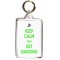 Keep Calm and Get Dancing - Double Sided - Large Keyring