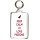 Keep Calm and Love Pigeons - Double Sided - Large Keyring