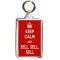 Keep Calm and Sell, Sell, Sell - Double Sided - Large Keyring