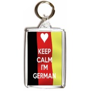 Keep Calm I'm German - Double Sided - Large Keyring