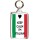 Keep Calm I'm Italian - Double Sided - Large Keyring