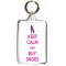 Keep Calm and Buy Shoes - Double Sided - Large Keyring