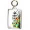 Keep Calm and Rock On - Double Sided - Large Keyring