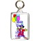 Keep Calm and Love a Clown - Double Sided - Large Keyring