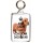 Keep Calm and Love Your Dachshund - Double Sided - Large Keyring