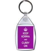 Keep Korma and Carry On - Keyring