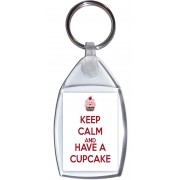 Keep Calm and Have a Cupcake - Keyring