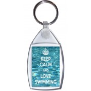 Keep Calm and Love Swimming - Keyring