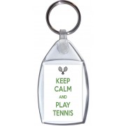Keep Calm and Play Tennis - Keyring