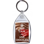Keep Calm and Love Chocolate - Keyring