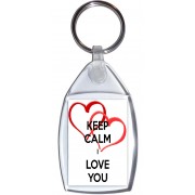 Keep Calm I Love You - Keyring