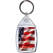 Keep Calm and Love America - Keyring