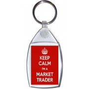 Keep Calm I'm a Market Trader - Keyring