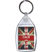 Keep Calm and Soldier On - Keyring