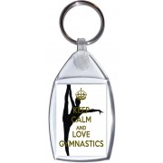 Keep Calm and Love Gymnastics - Keyring
