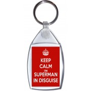Keep Calm I'm Superman in Disguise - Keyring