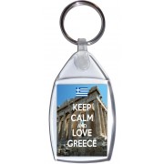 Keep Calm and Love Greece - Keyring
