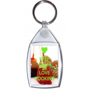 Keep Calm and Love Cooking - Keyring