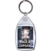 Keep Calm and Have a Cupcake - Keyring