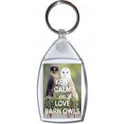 Keep Calm and Love Barn Owls - Keyring