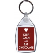 Keep Calm and Eat Chocolate - Keyring