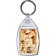 Keep Calm and Love a Cornish Pasty - Keyring