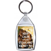 Keep Calm and Love Steak and Kidney Pie - Keyring
