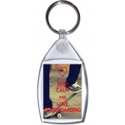 Keep Calm and Love Skateboarding - Keyring