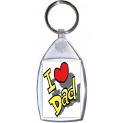 I Love (heart) Dad - Keyring