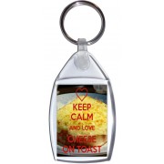 Keep Calm and Love Cheese on Toast - Keyring