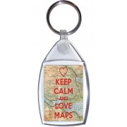 Keep Calm and Love Maps - Keyring