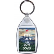Keep Calm and Love Dover - Keyring