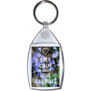 Keep Calm and Love Bluebells - Keyring