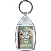 Keep Calm and Love Alpacas - Keyring