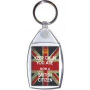 Keep Calm You are Now a British Citizen - Keyring