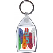 Life is Better in Flip Flops - Keyring