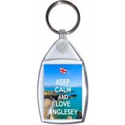 Keep Calm and Love Anglesey - Keyring